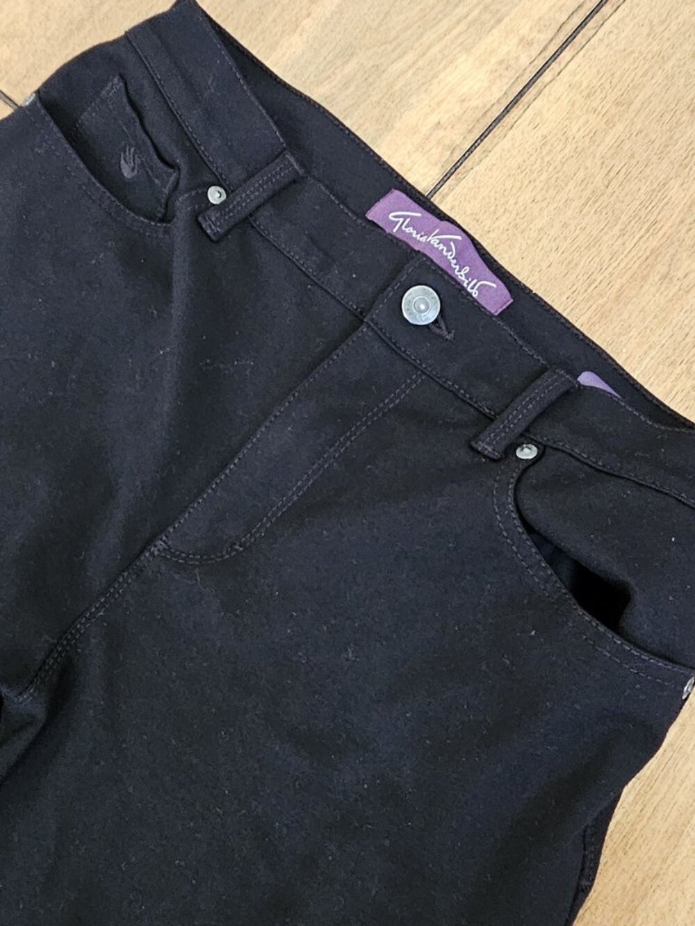 GLORIA VANDERBILT - Black stretch ankle jeans Amanda style - Picture 7 of 10